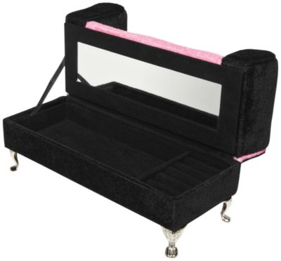 Light Pink/Black Couch Jewelry Box