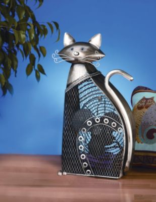 Cat Figurine Electric Fan