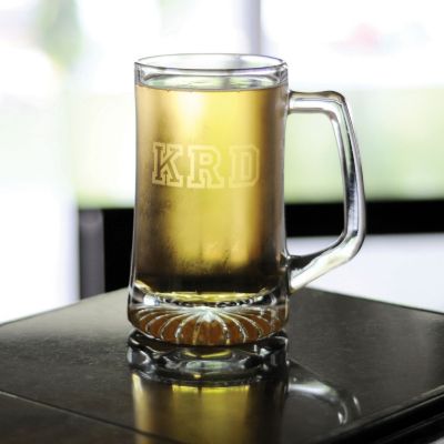 Monogrammed Sports Beer Mug