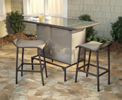 McLeland Design KeyLargo, 3pc Outdoor Bar Set