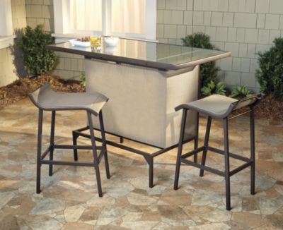 McLeland Design KeyLargo, 3pc Outdoor Bar Set