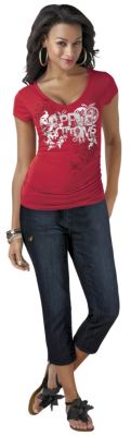 Apple Bottoms Misses' V-Neck Tee
