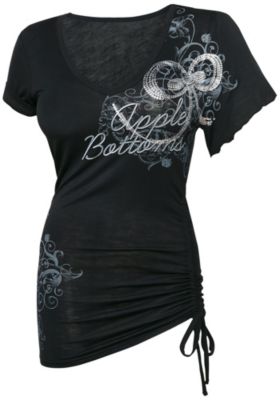 Blusa Apple Bottoms con escote en V para señoras