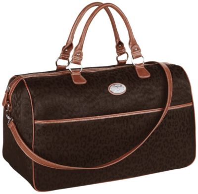 Etienne Aigner Leopard Jacquard Travel Duffle