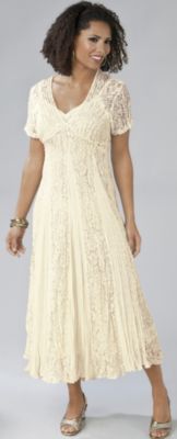 Lola P Misses' Crinkle Lace Dress