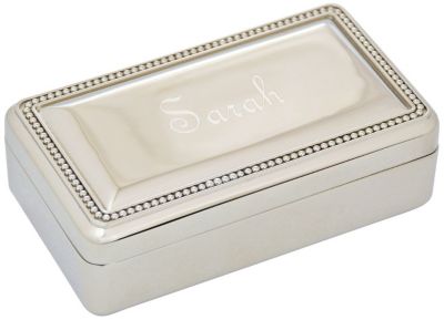Personalized Jewelry Box-Silver