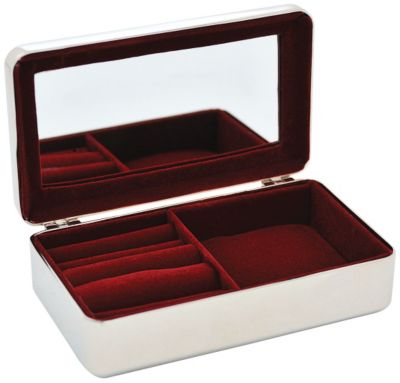 Personalized Jewelry Box-Silver