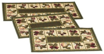 Madison Industries 3 pc Rug Set - Fruit