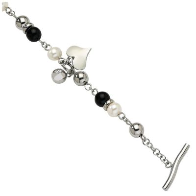 Chisel Stainless Steel & Gemstone Bead Bracelet