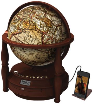 Save 40% Antique Globe w/radio, CD player+ Radio+