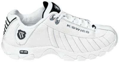 K-Swiss WHITE/BLACK Men's ST-329 Walking Shoes - Size 7.5 M/D