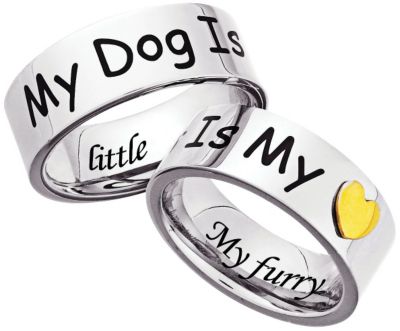 Stainless Steel Canine Engraved Band