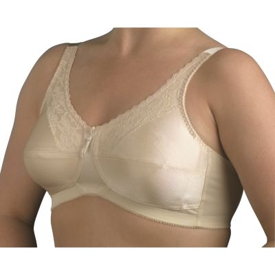 Nearly Me Lace Bandeau Bra-Beige