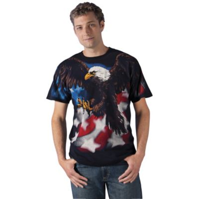 Liquid Blue Men's American Eagle T-Shirt