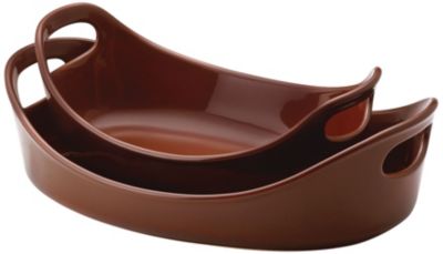 Rachael Ray Bubble & Brown Bakers Set of 2