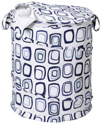 Honey Can Do Patterned Pop Open Hamper with Lid