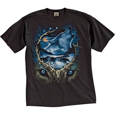 Liquid Blue Men's Wolf Run Tee