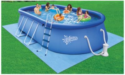 Summer Escapes 20'x12'x48" Oval Frame Pool