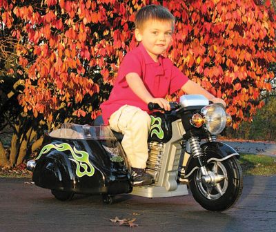 Super Motorbike w/Side Car-Black