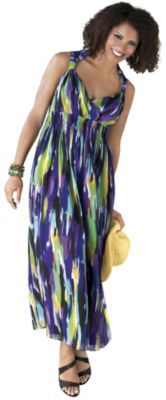Wearabouts Women's Splatter Print Maxi Dress