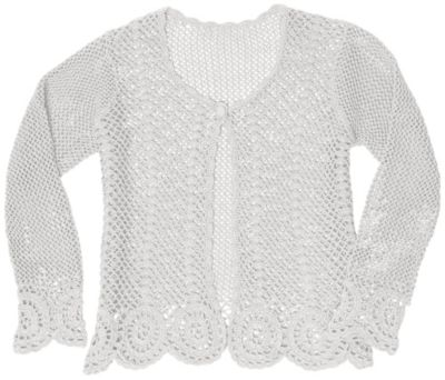 Lea Apparel Misses' Crochet Cardigan