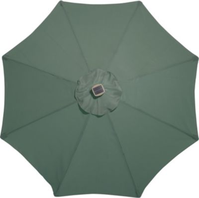 Astonica 9ft Solar Lighted Umbrella -Hunter Green