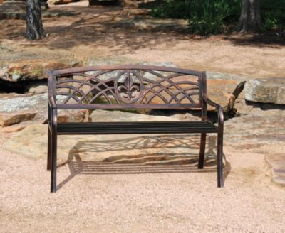 Fleur-de-lis Patio Bench
