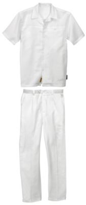 Steve Harvey Men's Linen Shirt & Pants Set