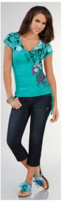 Apple Bottoms Misses' V-Neck Tunic
