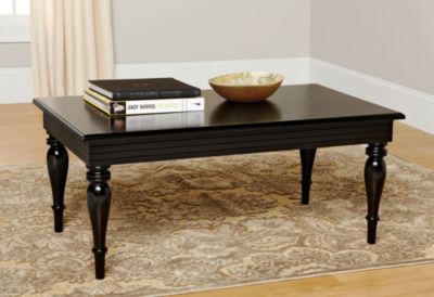 Spindle Leg Coffe & End Table Group-Black