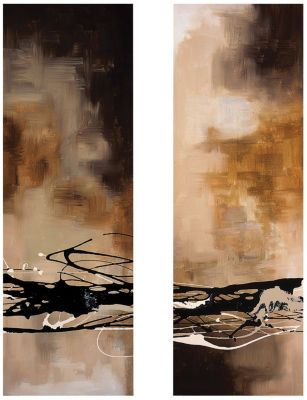 Tobacco & Chocolate I & III Canvas Wall Art