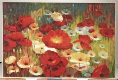 Meadow Poppies I Canvas Wall Art