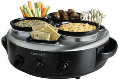 Sunbeam Crock Pot Triple Dipper Cooker with Bowl