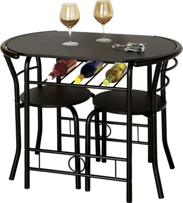 3pc Bistro Set-Black