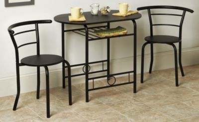 3pc Bistro Set-Black