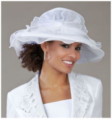 Vanessa Packable Organza Hat