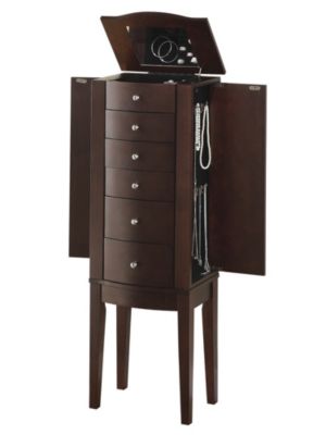 Jewelry Armoire-Merlot
