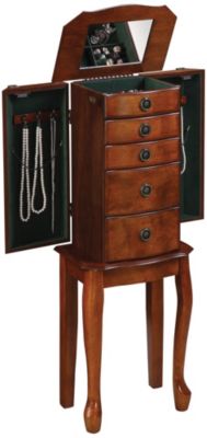 Jewelry Armoire-Walnut