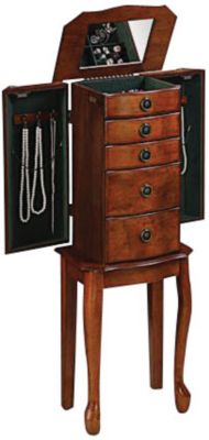 Jewelry Armoire-Walnut