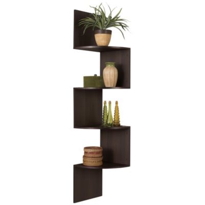 Zig Zag Corner Wall Shelf