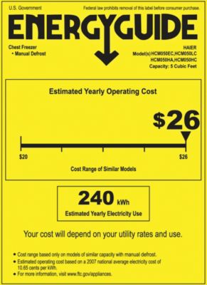 Haier 5.0 cu. ft. Compact Chest Freezer