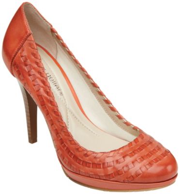 Andrew Geller Ladies' Leather Pump w/Woven Detail