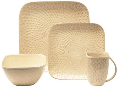 Baum Bros. Boxstitch 16 Piece Dinnerware Set