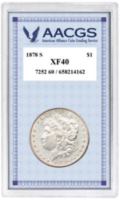 1878S Morgan Silver Dollar Graded XF40