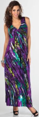 Connected Misses Twist Front Maxi Dress