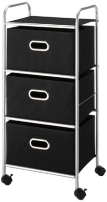Whitmor Rolling 3 Drawer Cart