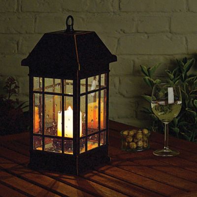 Solar Pillar Candle Lantern
