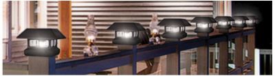Set of Two Solar Post Lights