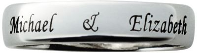 Mens Sterling Silver Wedding Band