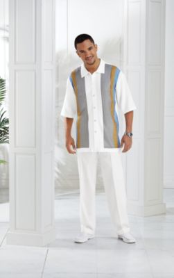 Michael Irvin Big & Tall Shirt and Pant Set